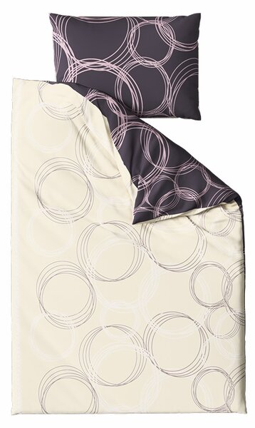 Pamučna posteljina BUBBLES BLEND crna Dimenzije posteljine: 70 x 90 cm | 140 x 200 cm