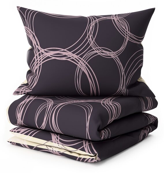 Pamučna posteljina BUBBLES BLEND crna Dimenzije posteljine: 70 x 90 cm | 140 x 200 cm
