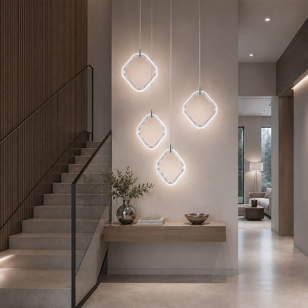 LED viseća stropna svjetiljka LHJ127-W Krom