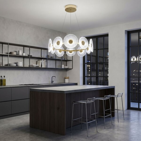 VISEĆA STROPNA LAMPA SWE071-CP 60cm GOLD