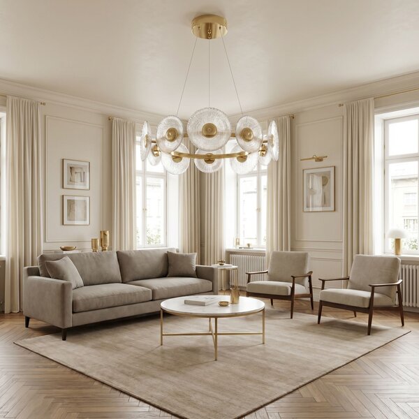 VISEĆA STROPNA LAMPA SWE071-CP 60cm GOLD