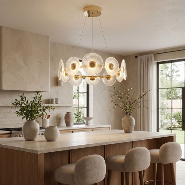 VISEĆA STROPNA LAMPA SWE071-CP 60cm GOLD