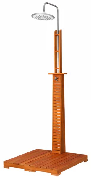 Vrtni tuš TAHITI od eukaliptusovog drveta, 223 cm, smeđa/srebrna Casaria