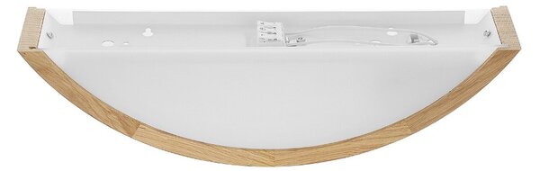 TEMAR LIGHTING Zidna svjetiljka Cleo D1DR410, hrast, duljina 41 cm, E27, prigušiva, Drvo, Dnevni boravak/blagovaonica, Drvo