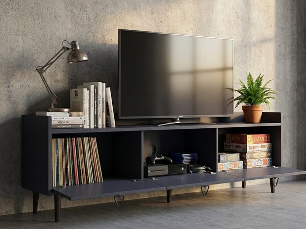 TV stalak PIENA 160 cm, antracitni