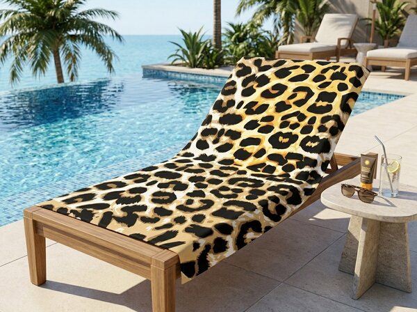 Rychlosušeći XL plažni ručnik SAVANNA šareni 100 x 180 cm, 100% mikrovlakana
