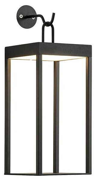 Tween Light Zidna svjetiljka s punjivom baterijom Bellagio (35 x 13,2 x 15 cm, Crne boje, Topla bijela, 3 W, IP44)