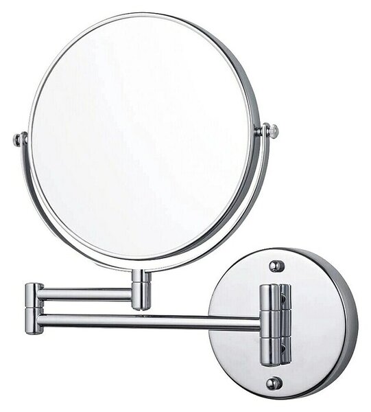 Tesa Kozmetičko ogledalo Visioon (Š x V: 480 x 308 mm, Promjer: 236 mm, Zaobljen, Srebrna)