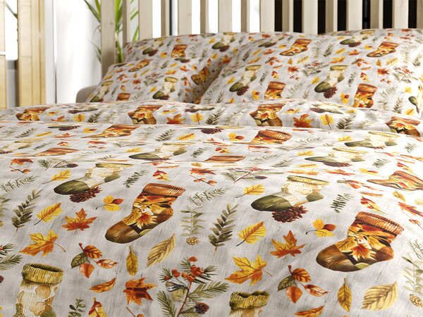 Pamučna posteljina AUTUMN SOCKS šarena Dimenzije posteljine: 70 x 90 cm | 140 x 200 cm