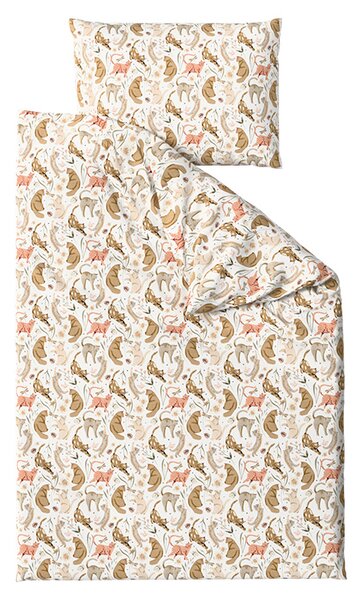 Pamučna posteljina WILD CATS boja Dimenzije posteljine: 70 x 90 cm | 140 x 220 cm