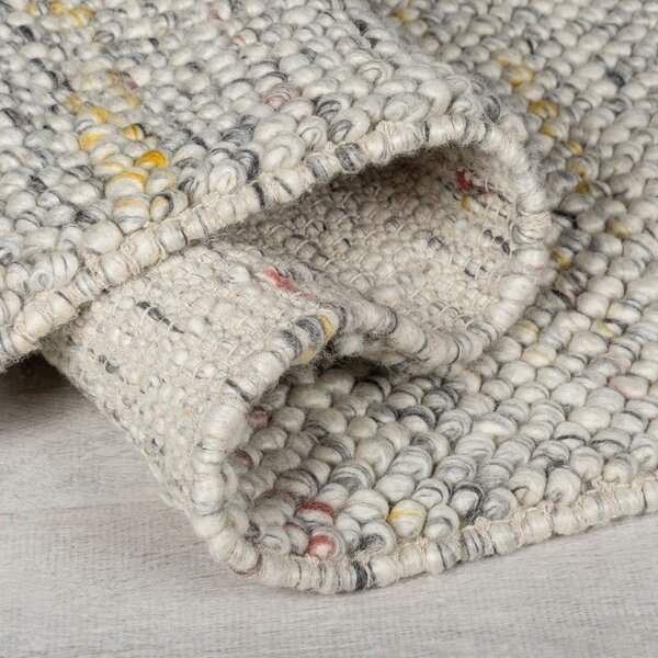 Krem ručno rađena staza od mješavine vune 60x230 cm Minerals – Flair Rugs