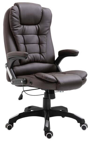 VidaXL Uredska stolica od umjetne kože smeđa