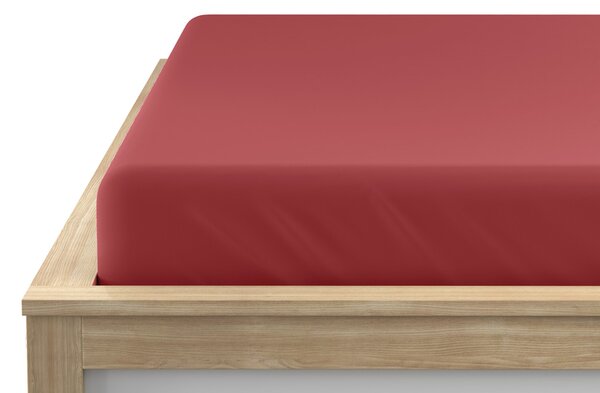 Jersey plahta tamno ružičasta 90 x 200 cm