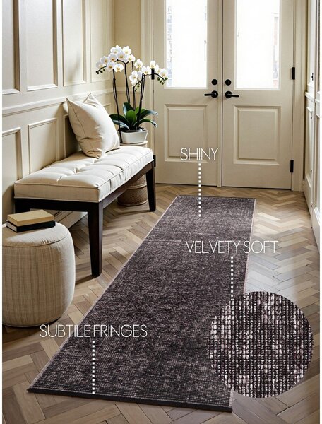 Smeđa staza 80x250 cm Prisma – Elle Decoration