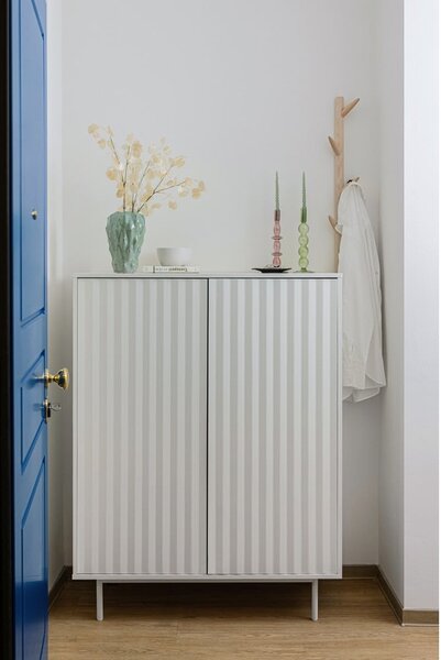 Bijela visoka komoda 97x130 cm Sierra - Teulat