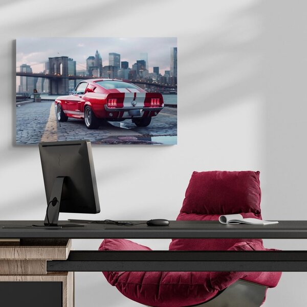 Slika Mustang s panoramom New Yorka