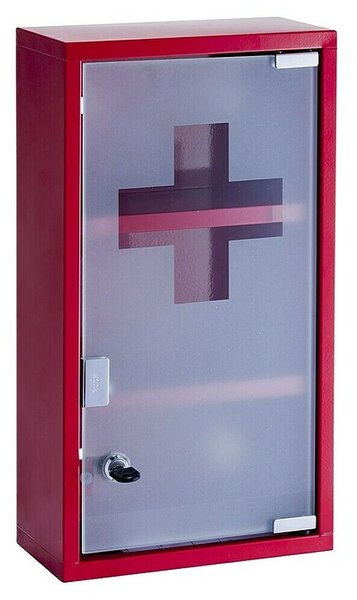 Zeller Present Ormarić za prvu medicinsku pomoć (Š x V: 22 x 42 cm, Metal, Crvena)