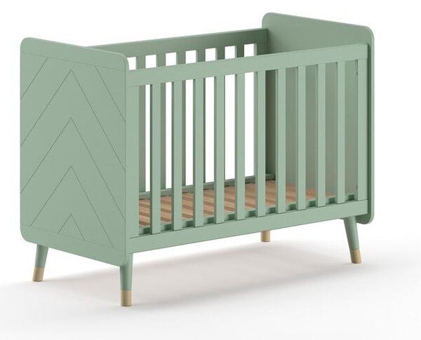 Petrolej zeleni dječji krevet od masivnog bora 60x120 cm BILLY – Vipack