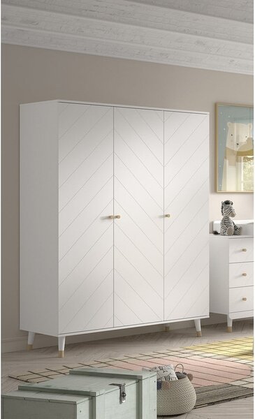 Bijela dječja garderoba 150x200 cm BILLY – Vipack