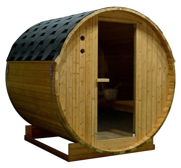 Sanotechnik Sauna u obliku bačve Tromso L (Drvo, Smreka, D x Š x V: 153,8 x 176,8 x 176,8 cm)