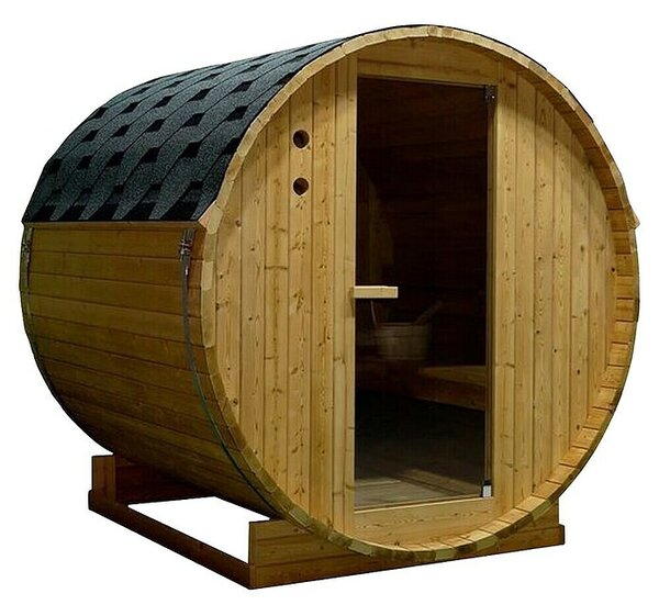 Sanotechnik Sauna u obliku bačve Tromso XL (Drvo, Smreka, D x Š x V: 193,8 x 176,8 x 176,8 cm)