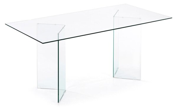 Stakleni blagovaonski stol 90x180 cm Burano – Kave Home