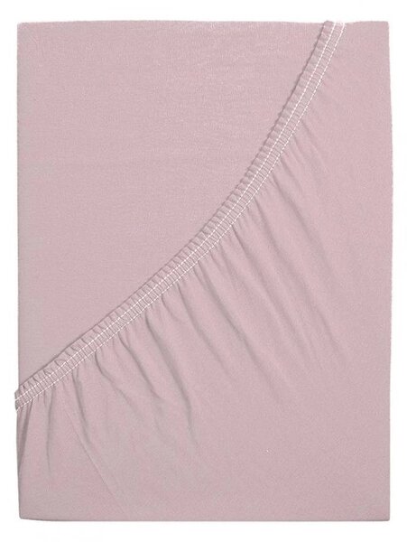 Jersey plahta za dječji krevetić EXCLUSIVE 70x140 cm staroružičasta