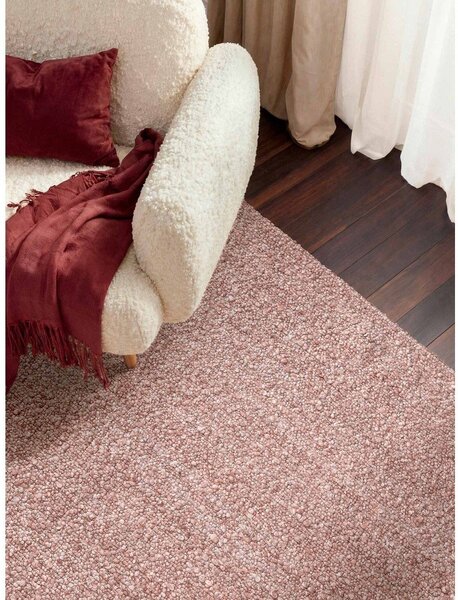 Prljavo rozi ručno rađen tepih od boucle tkanine 120x170 cm Notting Hill Portobello – Ted Baker
