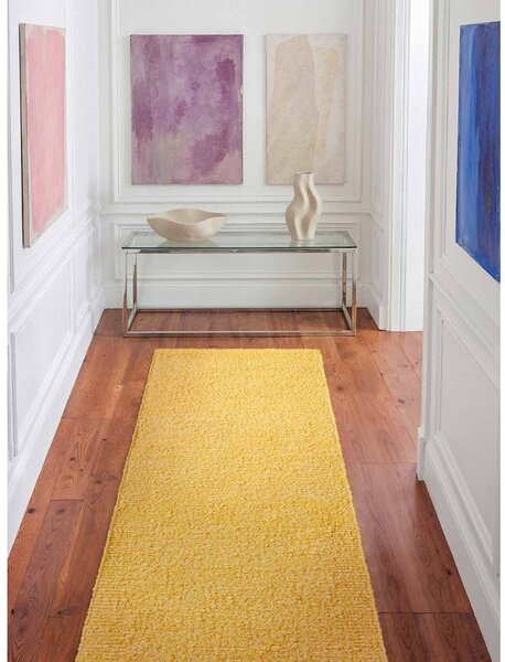 Žuta ručno rađena staza od boucle tkanine 80x200 cm Notting Hill Portobello – Ted Baker