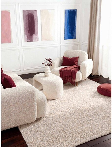 Krem ručno rađen tepih od boucle tkanine 200x290 cm Notting Hill Portobello – Ted Baker