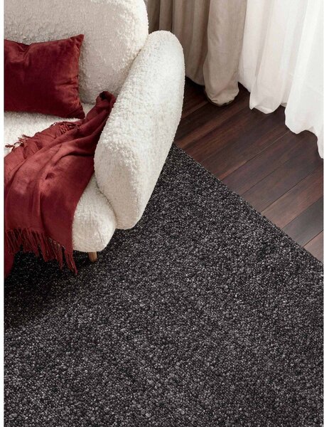 Tamno sivi ručno rađen tepih od boucle tkanine 120x170 cm Notting Hill Portobello – Ted Baker