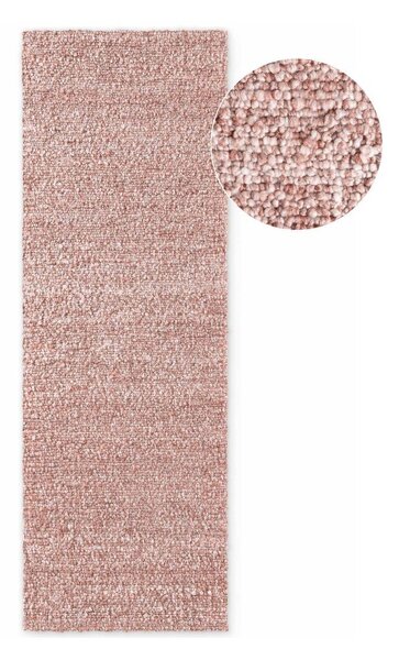 Prljavo roza ručno rađena staza od boucle tkanine 80x200 cm Notting Hill Portobello – Ted Baker