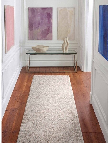 Ručno rađena staza od boucle tkanine boje slonovače 80x200 cm Notting Hill Portobello – Ted Baker
