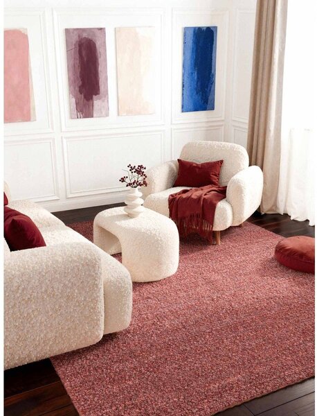 Tamno ružičasti ručno rađen tepih od boucle tkanine 120x170 cm Notting Hill Portobello – Ted Baker