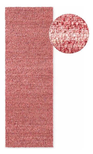 Tamno ružičasta ručno rađena staza od boucle tkanine 80x200 cm Notting Hill Portobello – Ted Baker