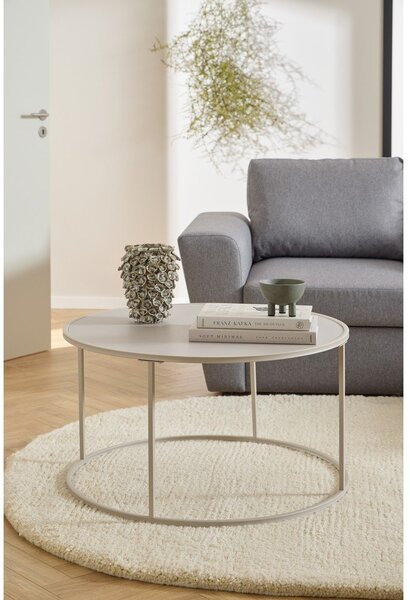 Sivi željezni okrugao stolić za kavu ø 80 cm Seaford – Actona
