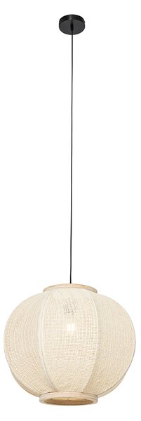 Pametna viseća svjetiljka prirodna tkanina 48 cm uklj. Wifi G95 - Rob