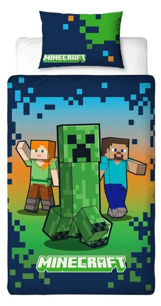 Dječja posteljina MINECRAFT HEROES šarena Dimenzije posteljine: 70 x 80 cm | 140 x 200 cm