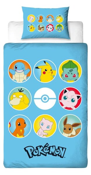 Dječja posteljina POKÉMON TEAM šarena Dimenzije posteljine: 70 x 80 cm | 140 x 200 cm