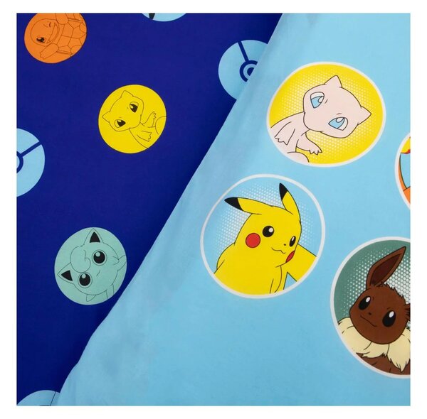 Dječja posteljina POKÉMON TEAM šarena Dimenzije posteljine: 70 x 80 cm | 140 x 200 cm