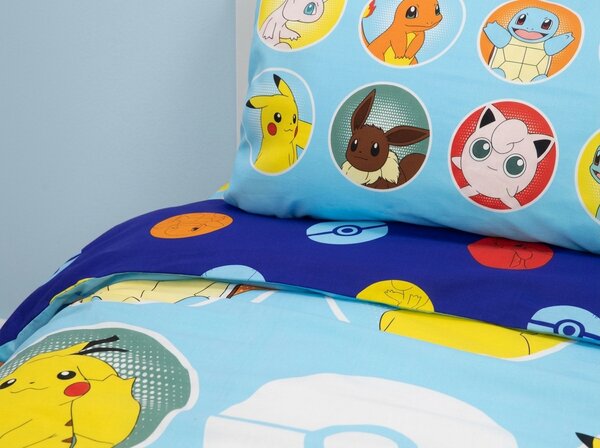 Dječja posteljina POKÉMON TEAM šarena Dimenzije posteljine: 70 x 80 cm | 140 x 200 cm