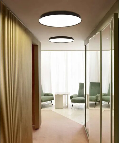 COMPENDIUM CRNA LED ZIDNA/STROPNA SVJETILJKA KOMPLET D81P2 3000K LP1D810P200001+LP1D810/28D000