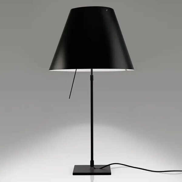 COSTANZINA MALA STOLNA LAMPA D13pi CRNA S CRNIM SJENILOM E14 LP1D13=NP00017+LP9D1331437701
