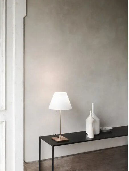 COSTANZINA LED MALA STOLNA LAMPA D13pic ALUMINIJ S BIJELIM SJENILOM LP1D13=NPLC020