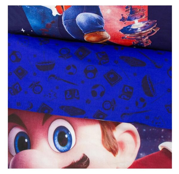 3D Pamučna posteljina MARIO GALAXY šarena, 100% pamuk Dimenzije posteljine: 70 x 80 cm | 140 x 200 cm