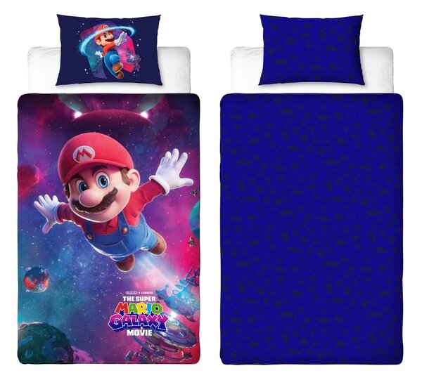 3D Pamučna posteljina MARIO GALAXY šarena, 100% pamuk Dimenzije posteljine: 70 x 80 cm | 140 x 200 cm