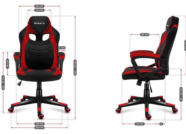 Zondo.hr Gaming stolica Fusion 2.5 (crna + crvena). Akcija -18%. 1087465