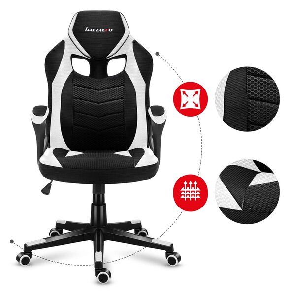 Gaming stolica Fusion 2.5 (crna + bijela)