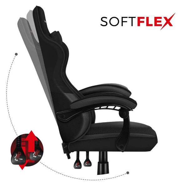 Zondo.hr Gaming stolica Fusion 4.4 (crna + ugljik). Akcija -18%. 1087468