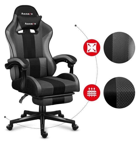 Zondo.hr Gaming stolica Fusion 4.7 (crna + siva). Akcija -21%. 1087477